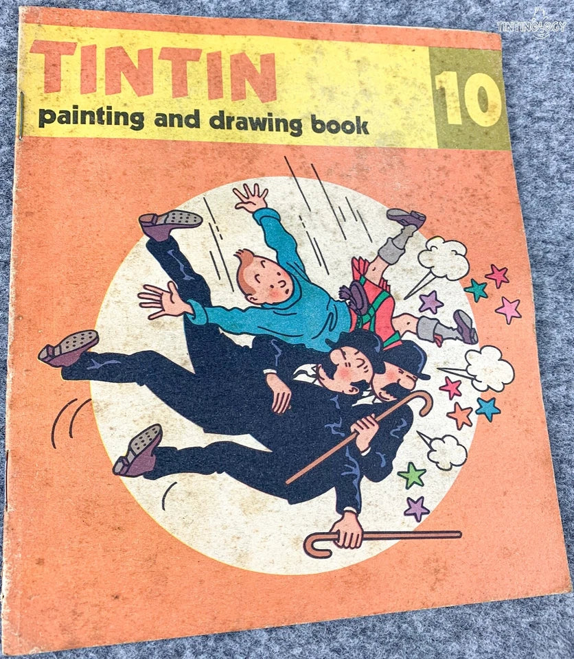 Volume 10 of 12 - Tintin Painting & Drawing Book Methuen 1977 1st Edition