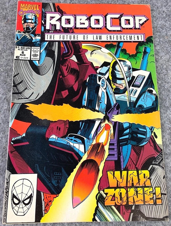 Robocop: The Future of Law Enforcement Issue 6 - Paperback 1990 Marvel Comic