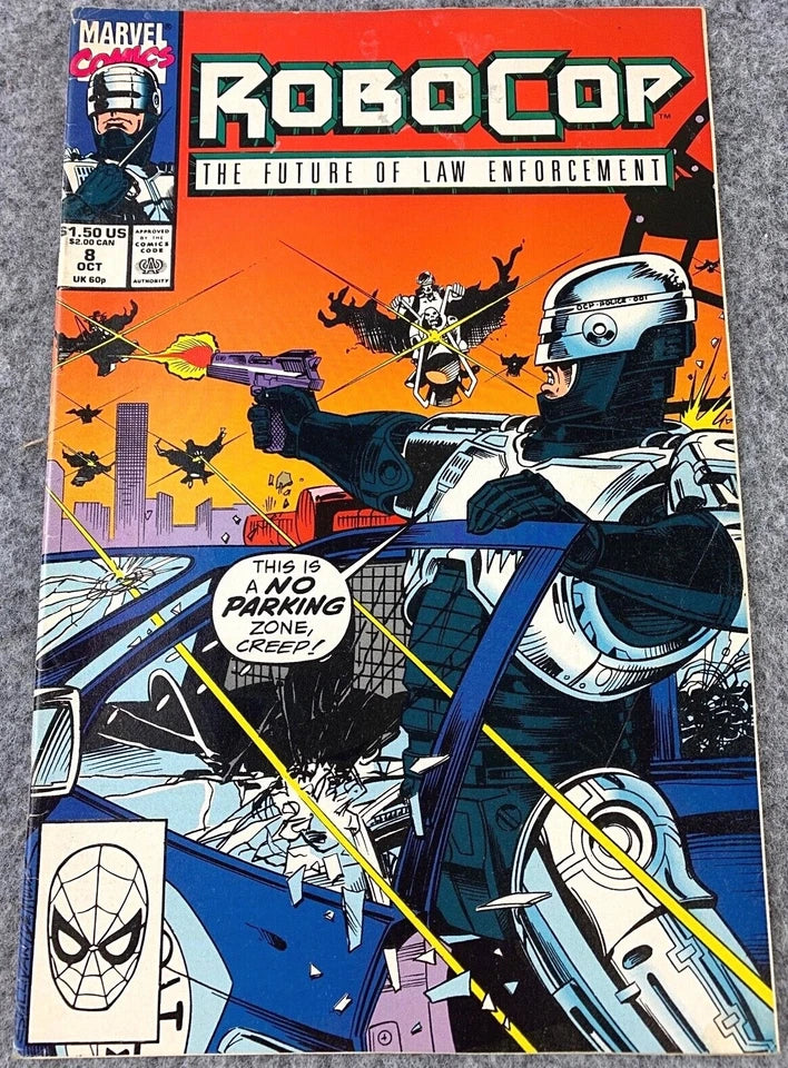 Robocop: The Future of Law Enforcement Issue 8 - Paperback 1990 Marvel Comic