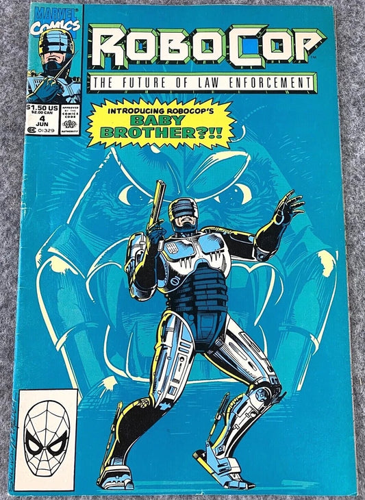 Robocop: The Future of Law Enforcement Issue 4 - Paperback 1990 Marvel Comic