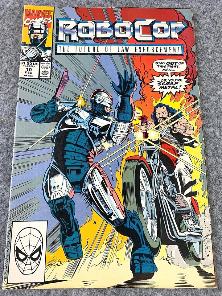 Robocop: The Future of Law Enforcement Issue 10 - Paperback 1990 Marvel Comic