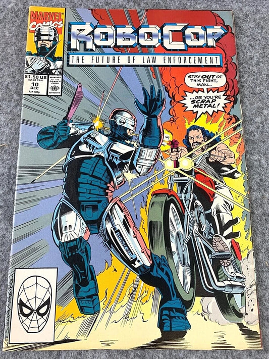 Robocop: The Future of Law Enforcement Issue 10 - Paperback 1990 Marvel Comic
