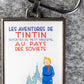 Moulinsart Tintin Title Cover Keyring 42517 - Land of Soviets Metal (re-colourised)