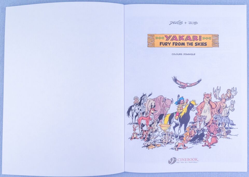 Yakari Fury from the Skies Volume 21 Cinebook Paperback Comic Book Derib+job