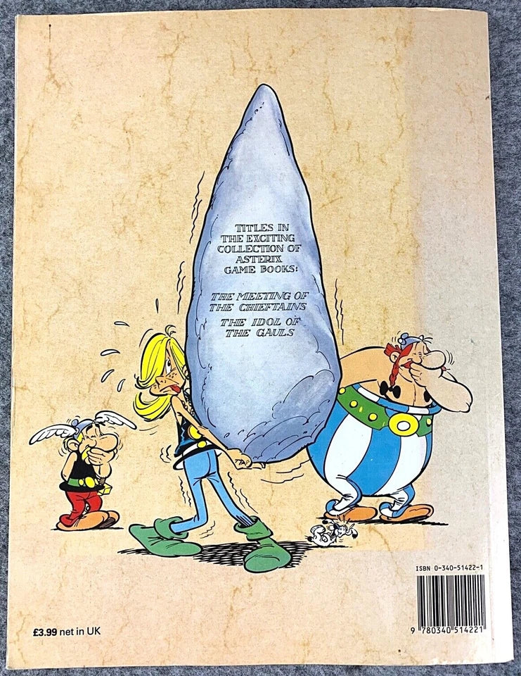 Asterix Game Book Volume 1: Idol of the Gauls Hodder Stoughton 1990 UK Paperback Edition