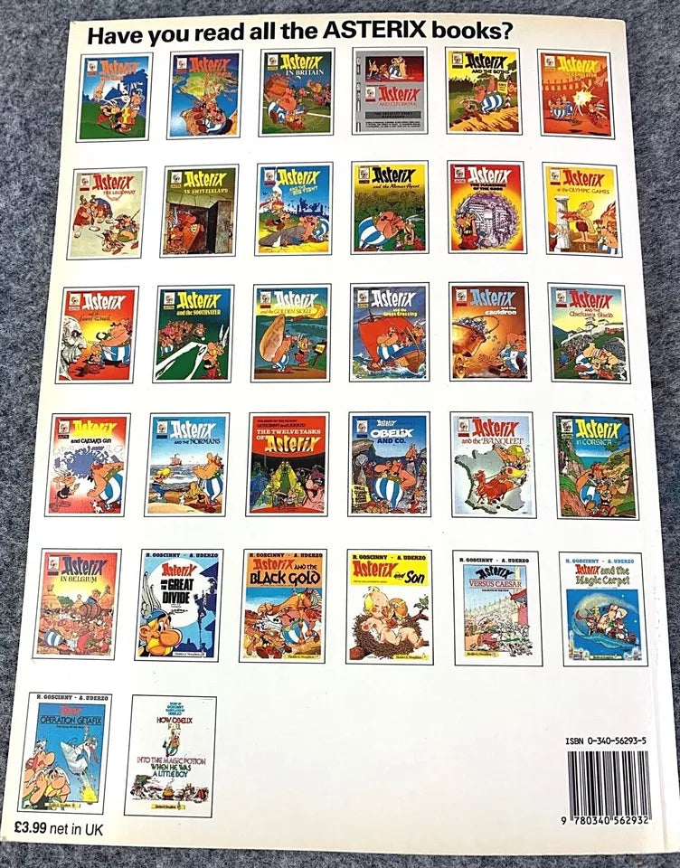 Asterix Poster Book 1991 Hodder/Stoughton 1st UK Edition Rare PB Book