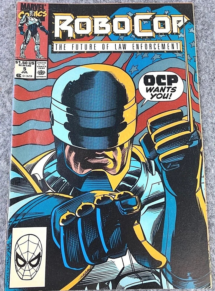 Robocop: The Future of Law Enforcement Issue 5 - Paperback 1990 Marvel Comic