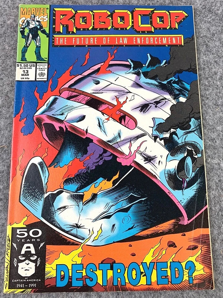Robocop: The Future of Law Enforcement Issue 13 - Paperback 1991 Marvel Comic