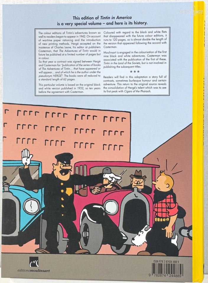 Tintin in America B&W Colorised Version 2 - 2020 HB by Editions Moulinsart