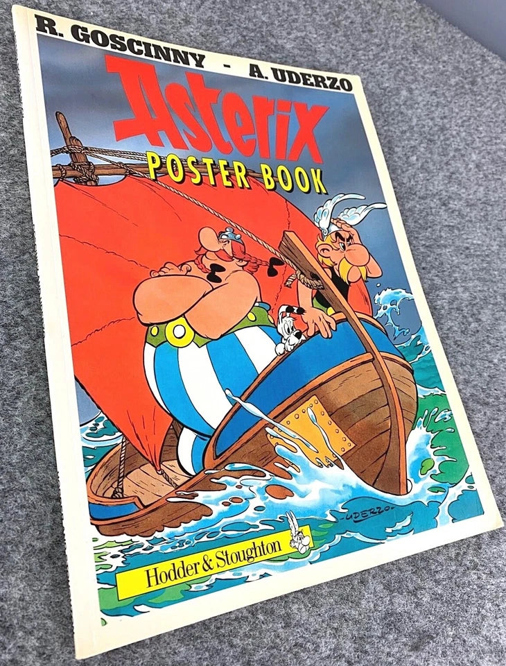 Asterix Poster Book 1991 Hodder/Stoughton 1st UK Edition Rare PB Book