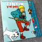 Tintin Yeti Rare LTD Spanish Release 2002 Tintin Sticker Book Editorial Zendrera Zariquie