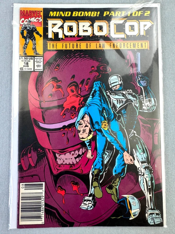 Robocop: The Future of Law Enforcement Issue 18 - Paperback 1991 Marvel Comic