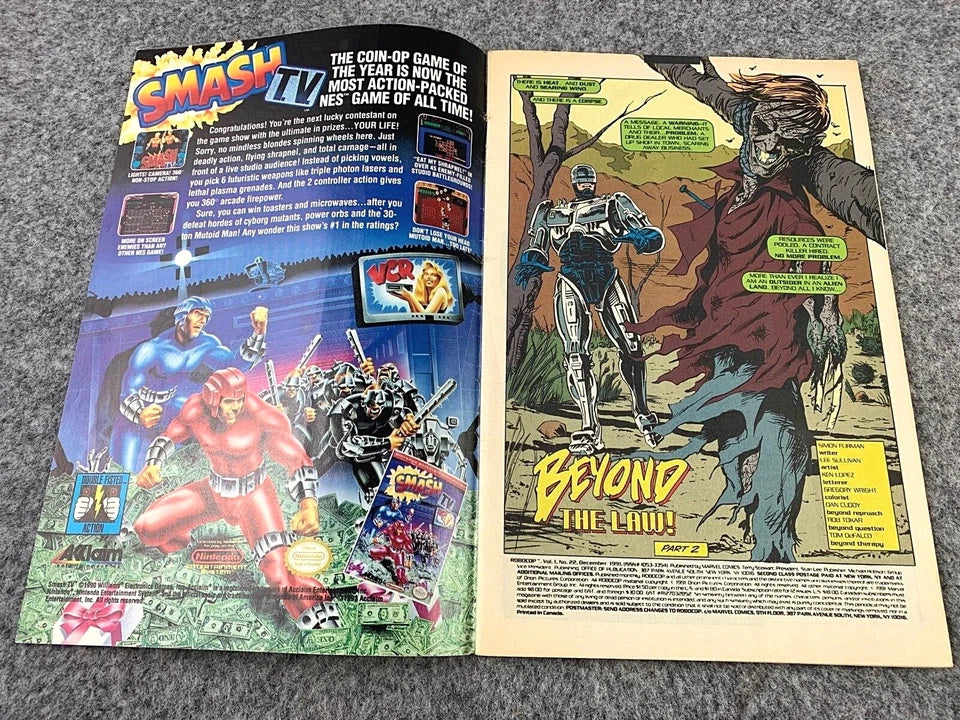 Robocop: The Future of Law Enforcement Issue 22 - Paperback 1991 Marvel Comic