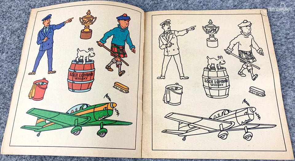Volume 10 of 12 - Tintin Painting & Drawing Book Methuen 1977 1st Edition