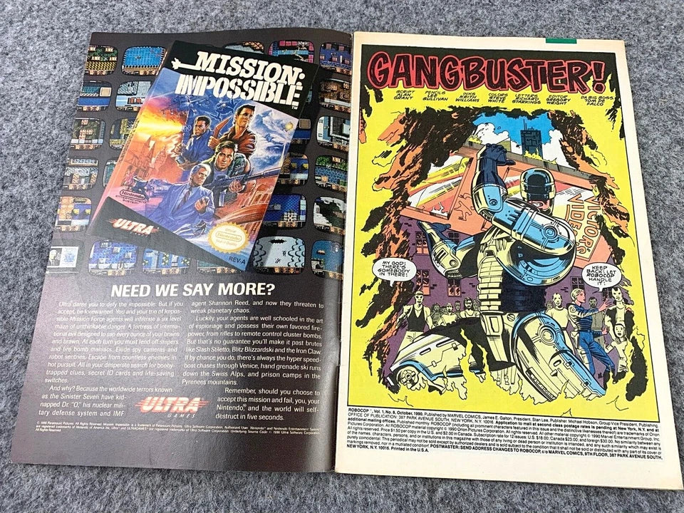 Robocop: The Future of Law Enforcement Issue 8 - Paperback 1990 Marvel Comic