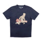 Moulinsart Tintin & Snowy Homecoming Adult T-Shirt: Navy Cotton T Shirt S - 3XL ML Hergé