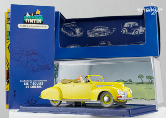 ATLAS TINTIN Car # 12 Lincoln Zephyr - 7 Crystal Balls Herge model Voiture 1/43 Scale