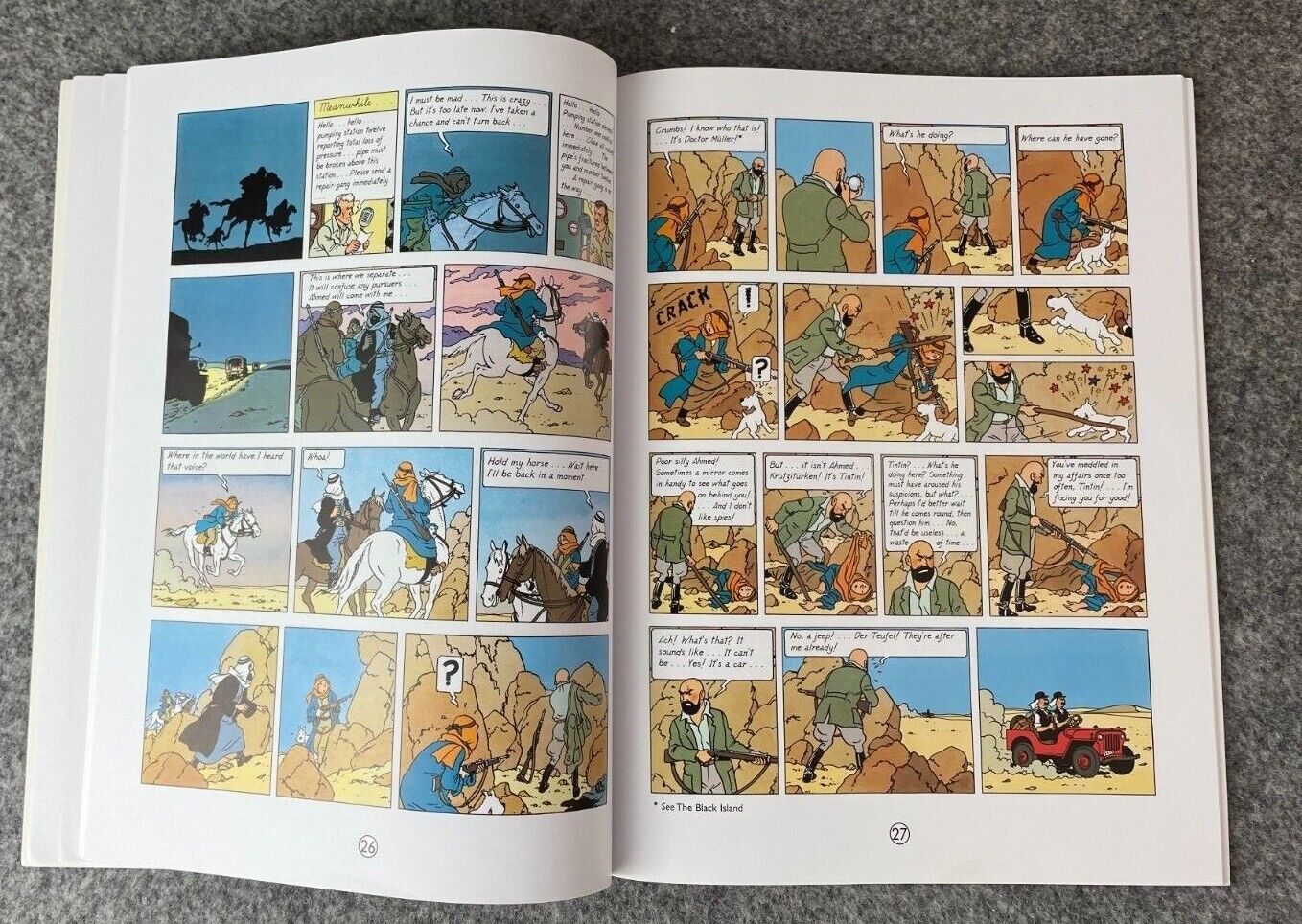 Land of Black Gold Tintin Book Egmont UK Paperback Edition