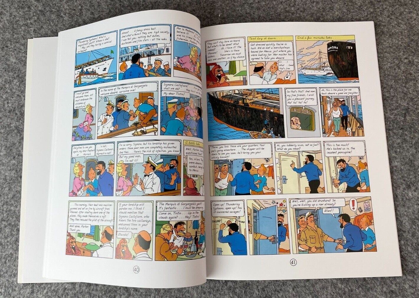 The Red Sea Sharks Tintin Book Egmont UK Paperback Edition