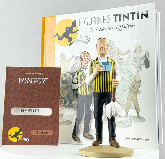 Tintin Figurines Officielle # 31 Nestor with Duster Herge model ML Figure