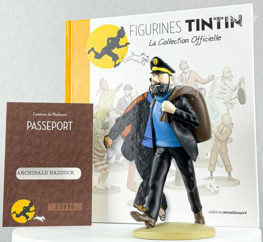 Tintin Figurines Officielle # 13 Haddock En Route Herge model Moulinsart Figure