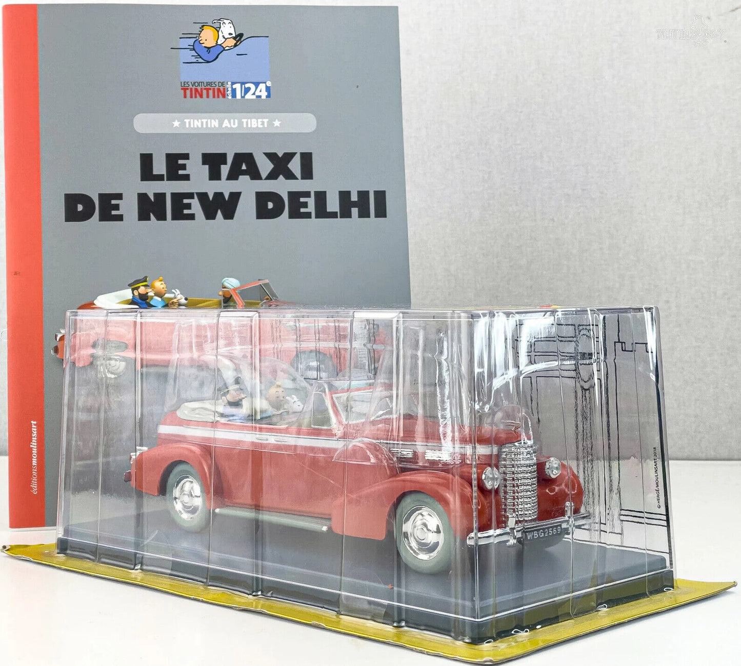 HACHETTE TINTIN 1/24 29903 New Delhi Taxi: Cadillac Fleetwood Model Car #3 Tibet
