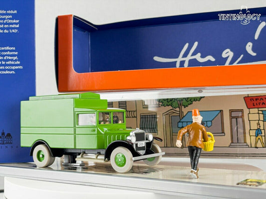 MOULINSART TINTIN CAR # 5 Green Van - Ottokar's Sceptre Herge model car 1/43