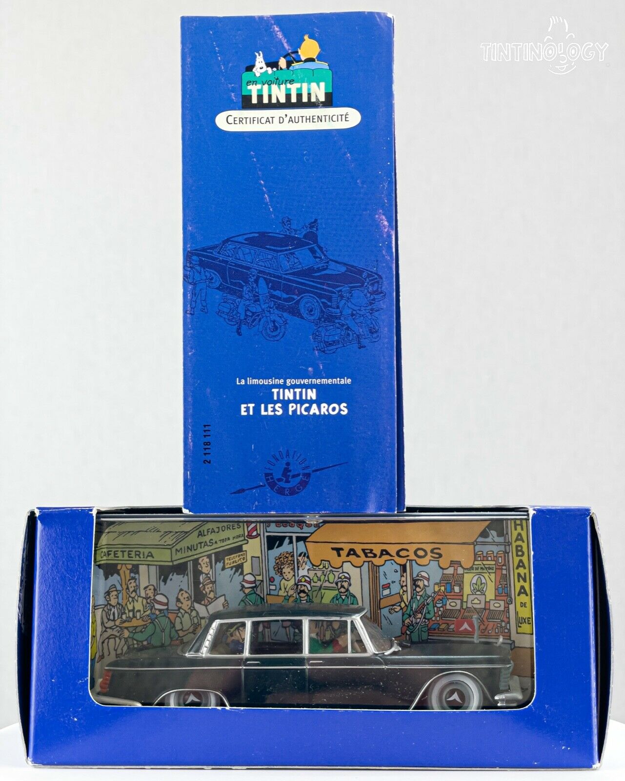 ATLAS TINTIN CAR # 11 Government Limo Picaros Herge model 1/43 Scale Voiture