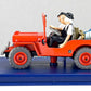 ATLAS TINTIN CAR # 7 Willys Jeep - Black Gold Herge model car 1/43 Scale Voiture
