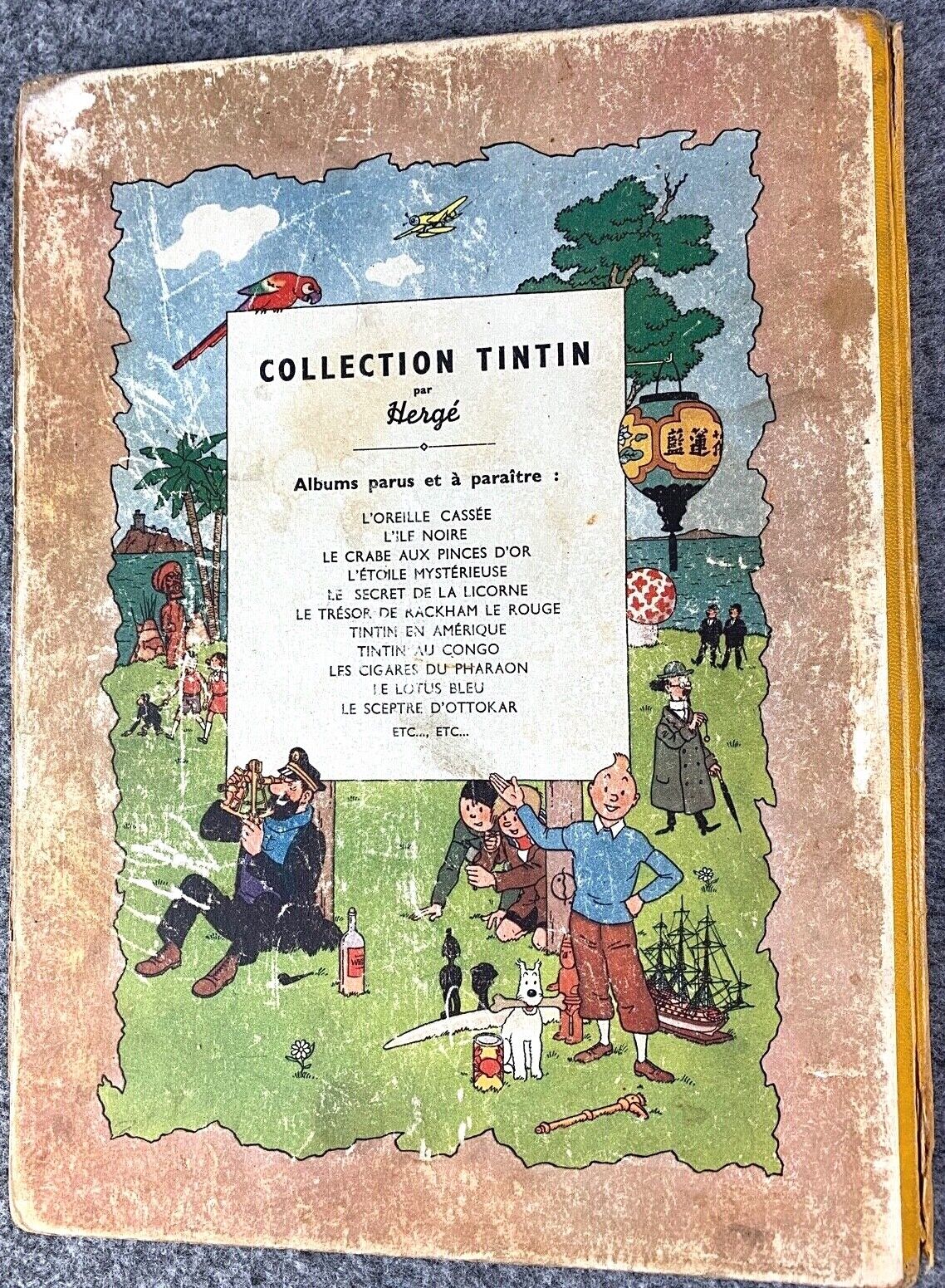 TINTIN AU CONGO Casterman 1946 1st Colour Edition Originale Hardback Herge Vintage EO