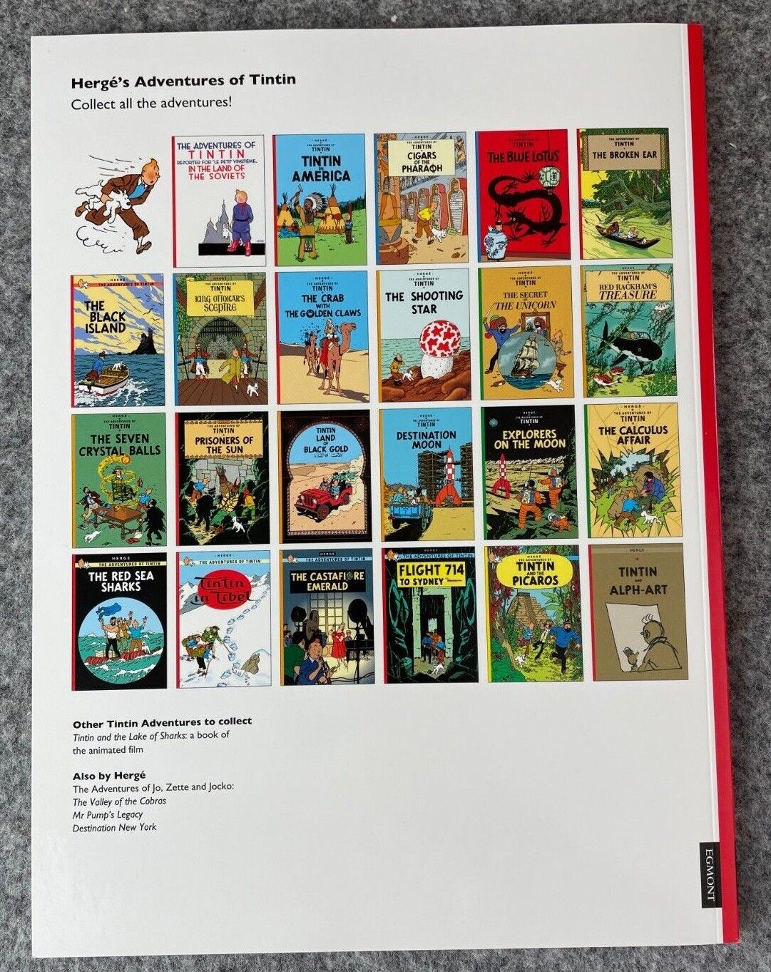 Tintin in America Tintin Book Egmont UK Paperback Edition