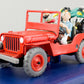 ATLAS TINTIN CAR # 44 Willys Jeep - Land Black Gold Herge model car 1/43 Scale