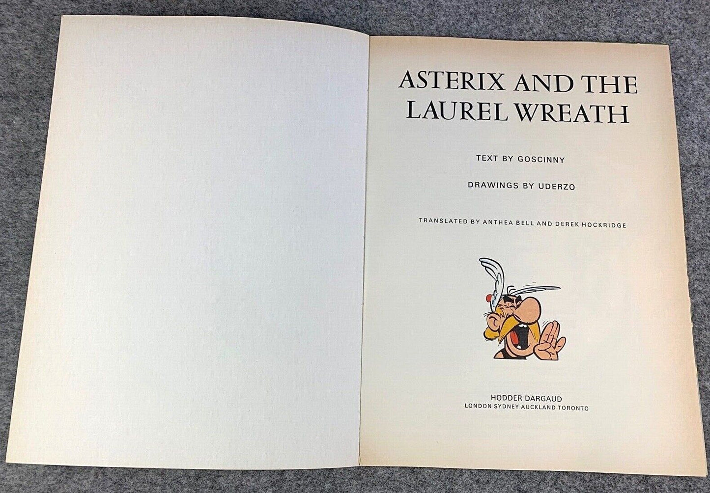 Asterix & the Laurel Wreath - 1970/80s Hodder/Dargaud UK Edition Paperback Book Uderzo