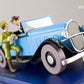 ATLAS TINTIN CAR # 68 Decapotable Bleu - Blue Lotus Herge model car 1/43 Scale