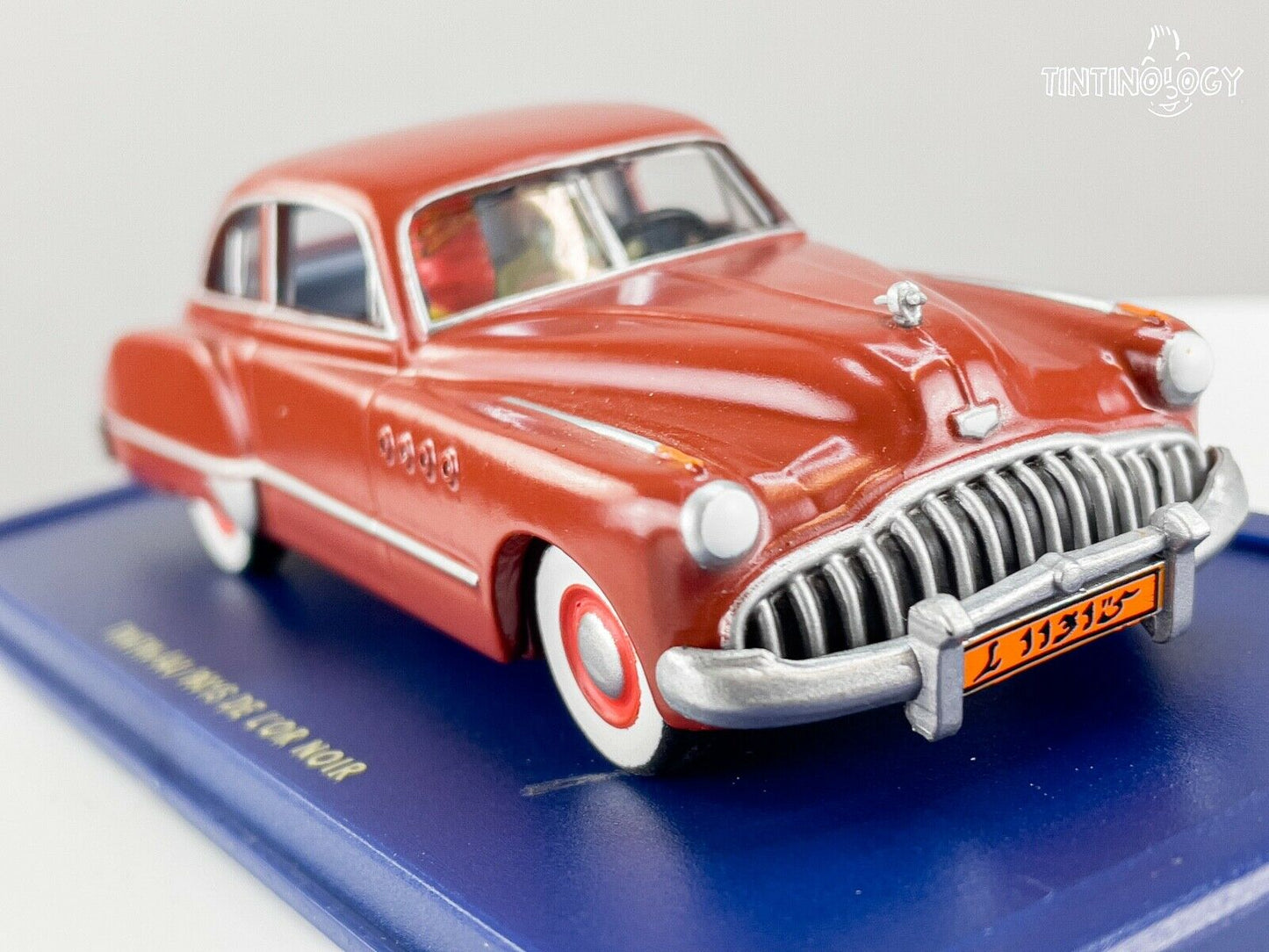 ATLAS TINTIN CAR # 10 Buick Roadmaster - Black Gold Herge model car 1/43 Scale