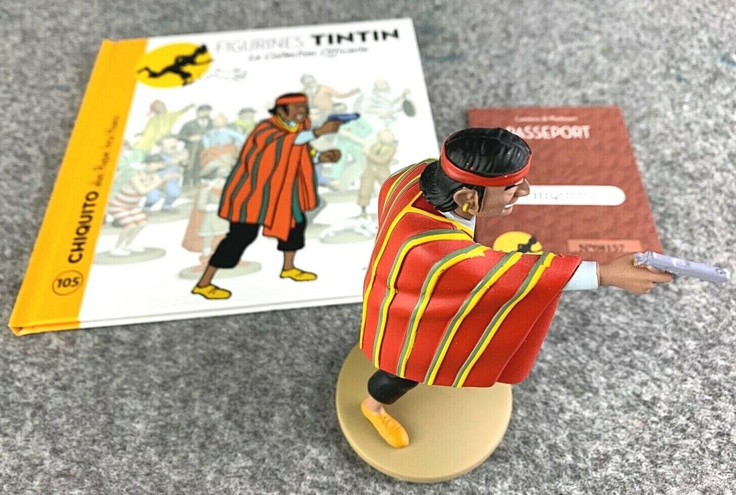 Tintin Figurine Officielle # 105 Chiquito - Prisoners Sun Resin Model Figure