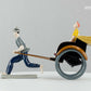 Pixi Figurines 4513: Tintin & Snowy in Rickshaw 1991 Blue Lotus Metal Figure