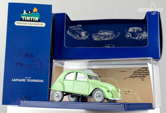ATLAS TINTIN CAR # 6 Citroen 2CV - Calculus Affair Herge model 1/43 Scale