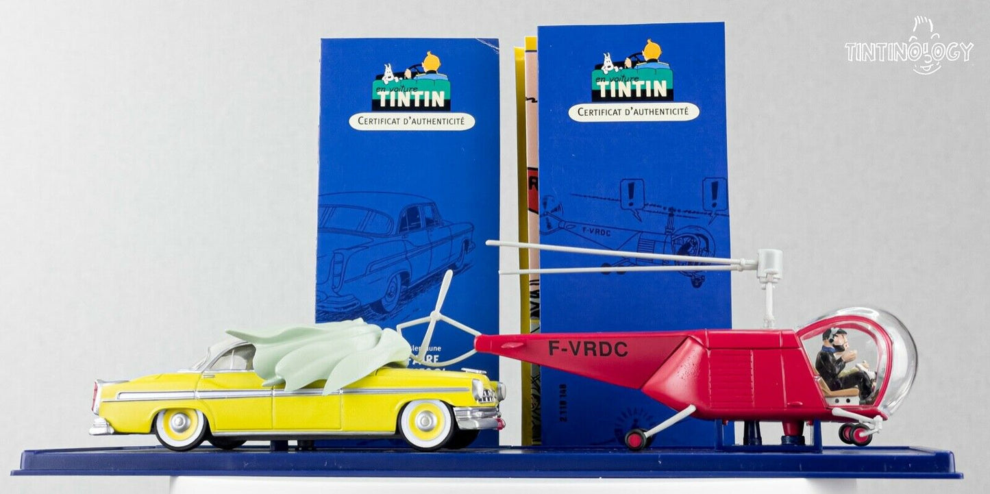 ATLAS TINTIN CAR #47 & 48 Chrysler & Helicopter Calculus Affair Herge 1/43 model