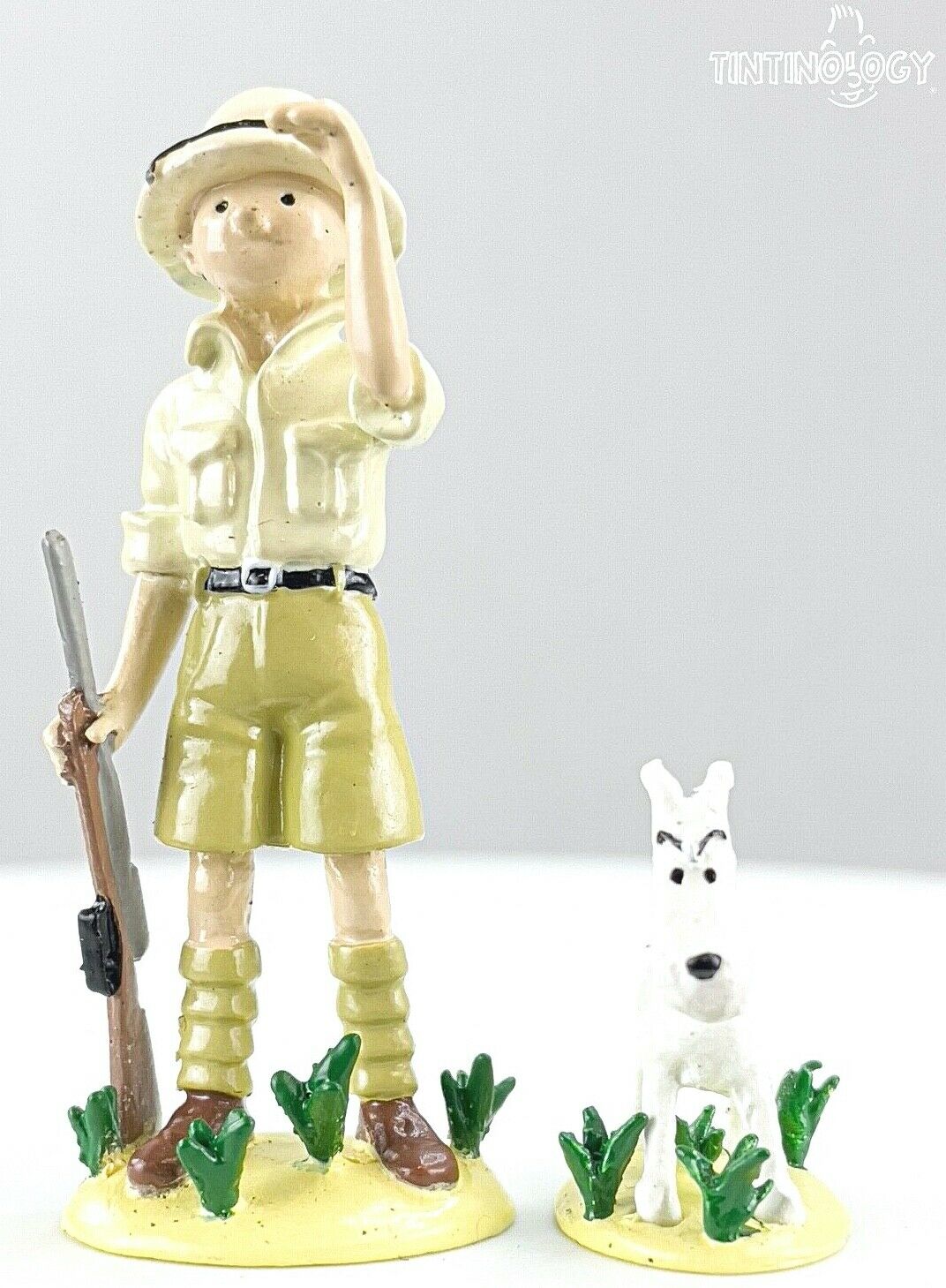 Rare Pixi Tintin Figurine 46523 "Tintin & Snowy in Congo" 2018 6cm Metal Figure