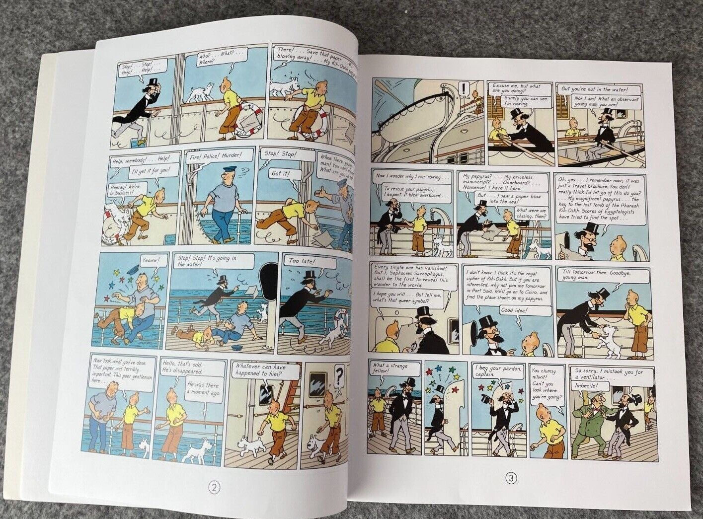 Cigars of the Pharaoh Tintin Book Egmont UK Paperback Edition