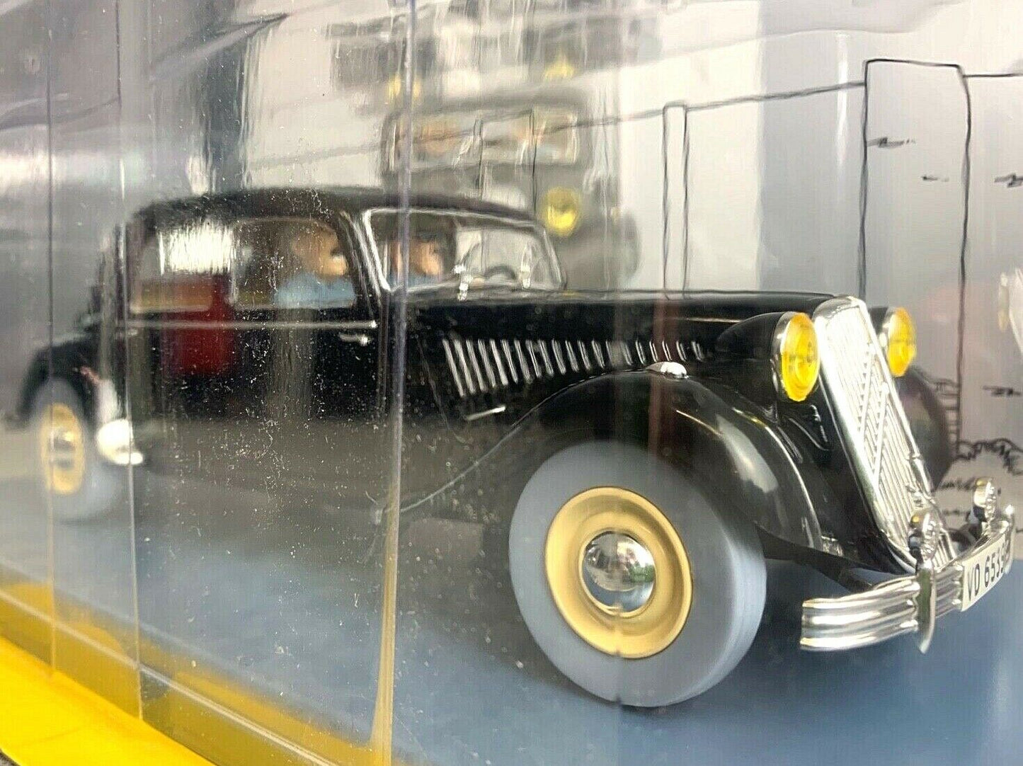 HACHETTE Tintin Car 1/24 #48 Citroen 15/6 - Calculus Affair Rare Model Voiture