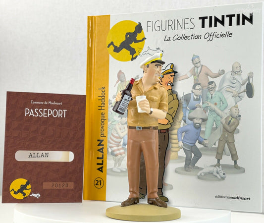 Tintin Figurine Officielle # 21 Allan: Red Sea Sharks Herge model Moulinsart