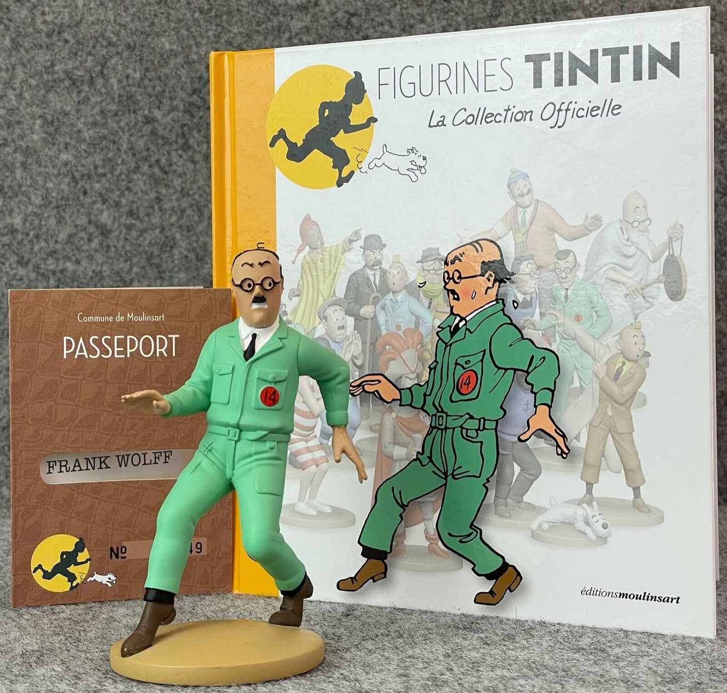 Tintin Figurines Officielle # 75 Wolff Explorers on Moon Herge model Moulinsart