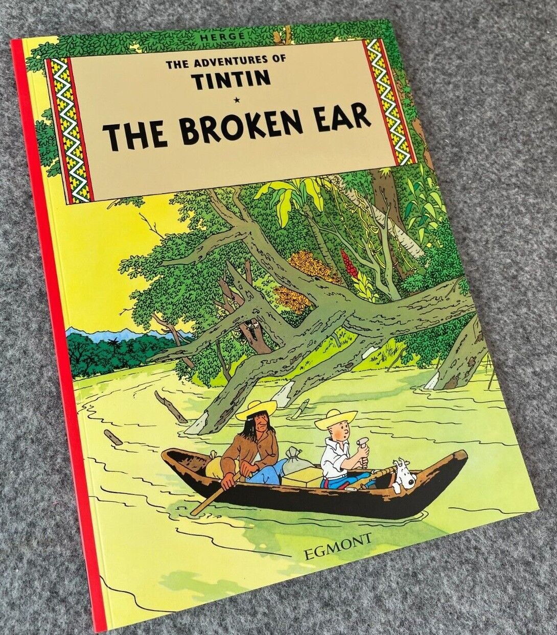 The Broken Ear Tintin Book Egmont UK Paperback Edition