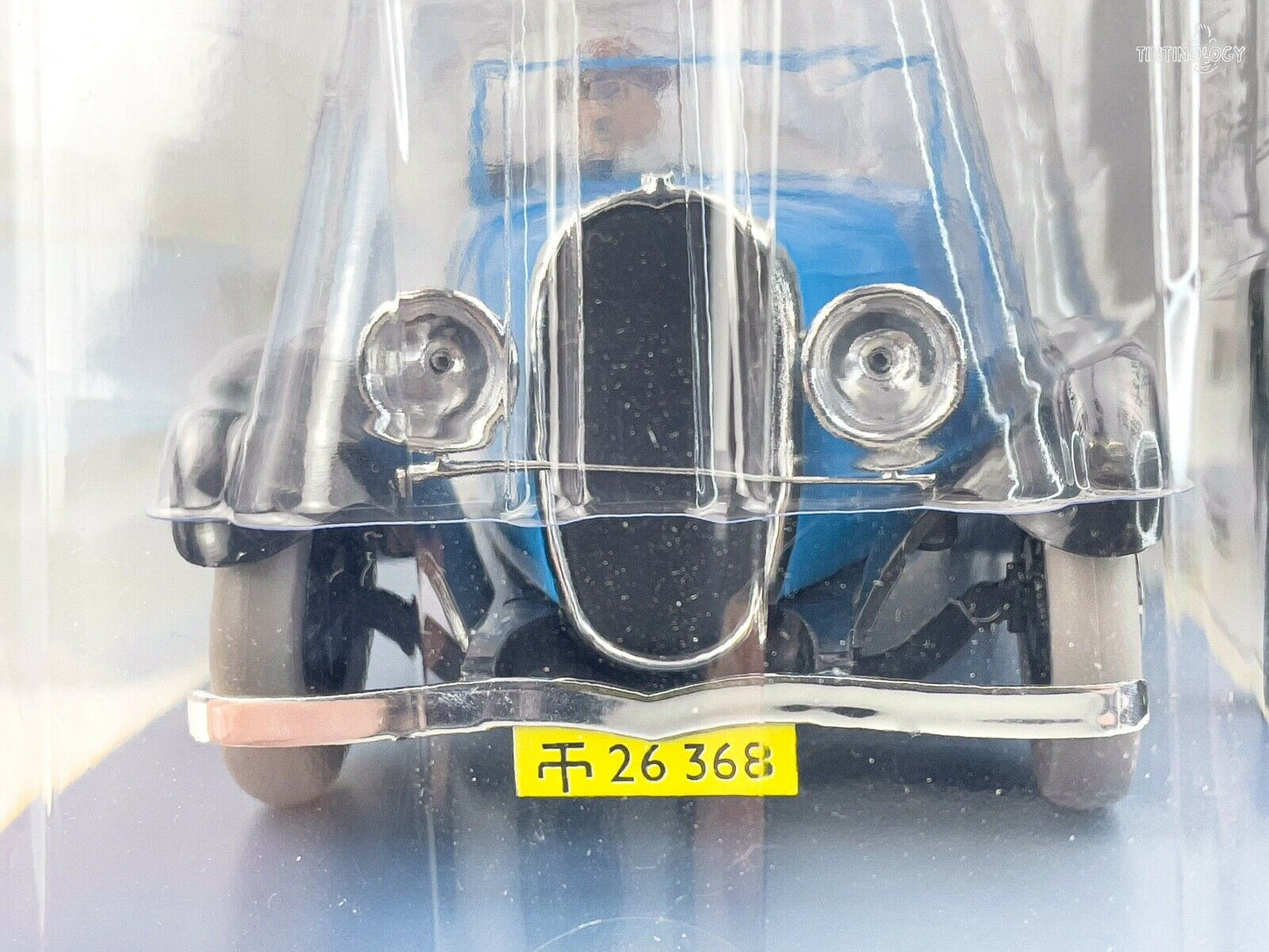 HACHETTE Tintin Car 1/24 # 46 Decapotable - Blue Lotus Rare Model Voiture Figure