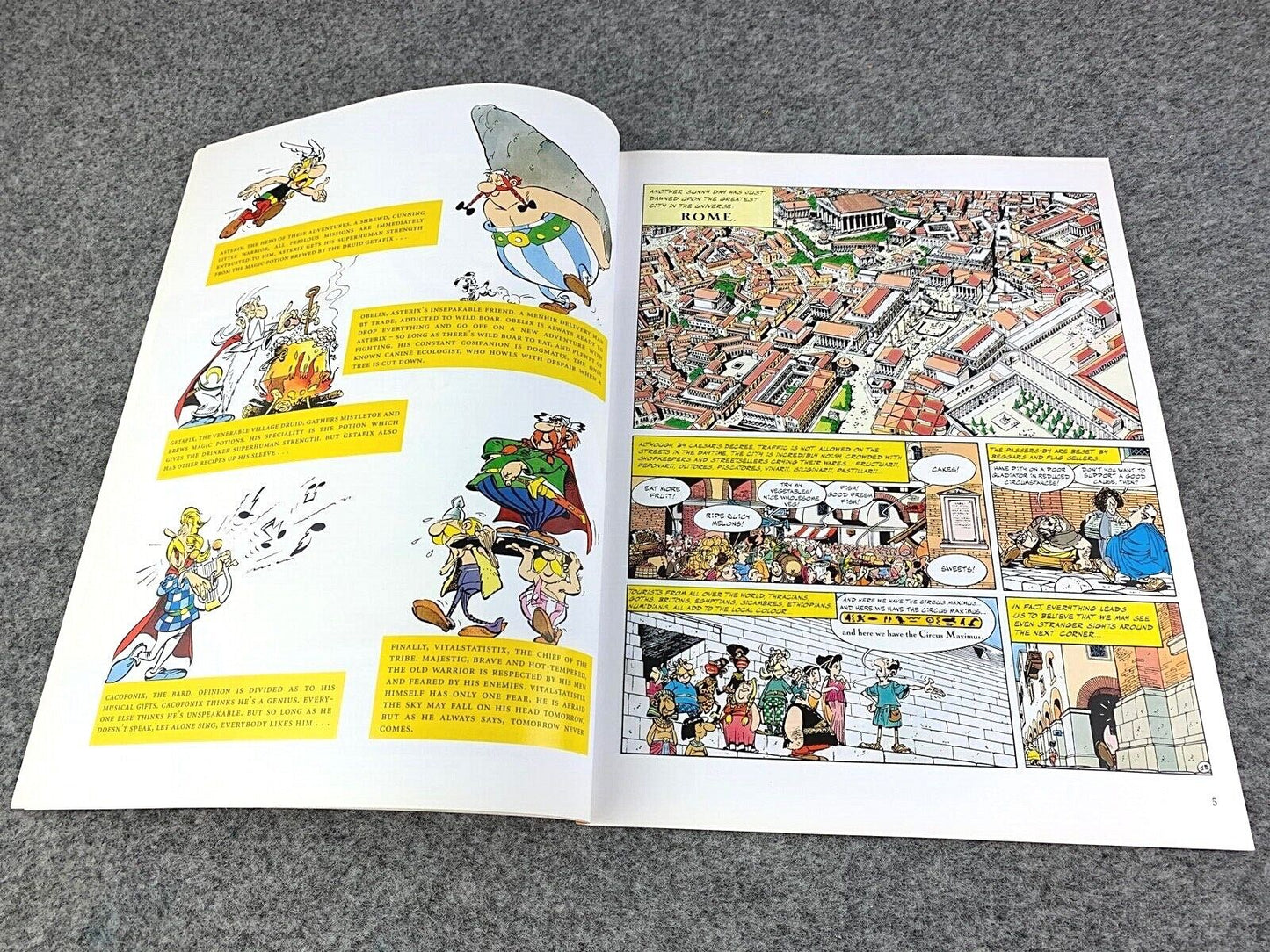 Asterix & Laurel Wreath - 2000s Orion/Sphere UK Edition Paperback Book EO Uderzo