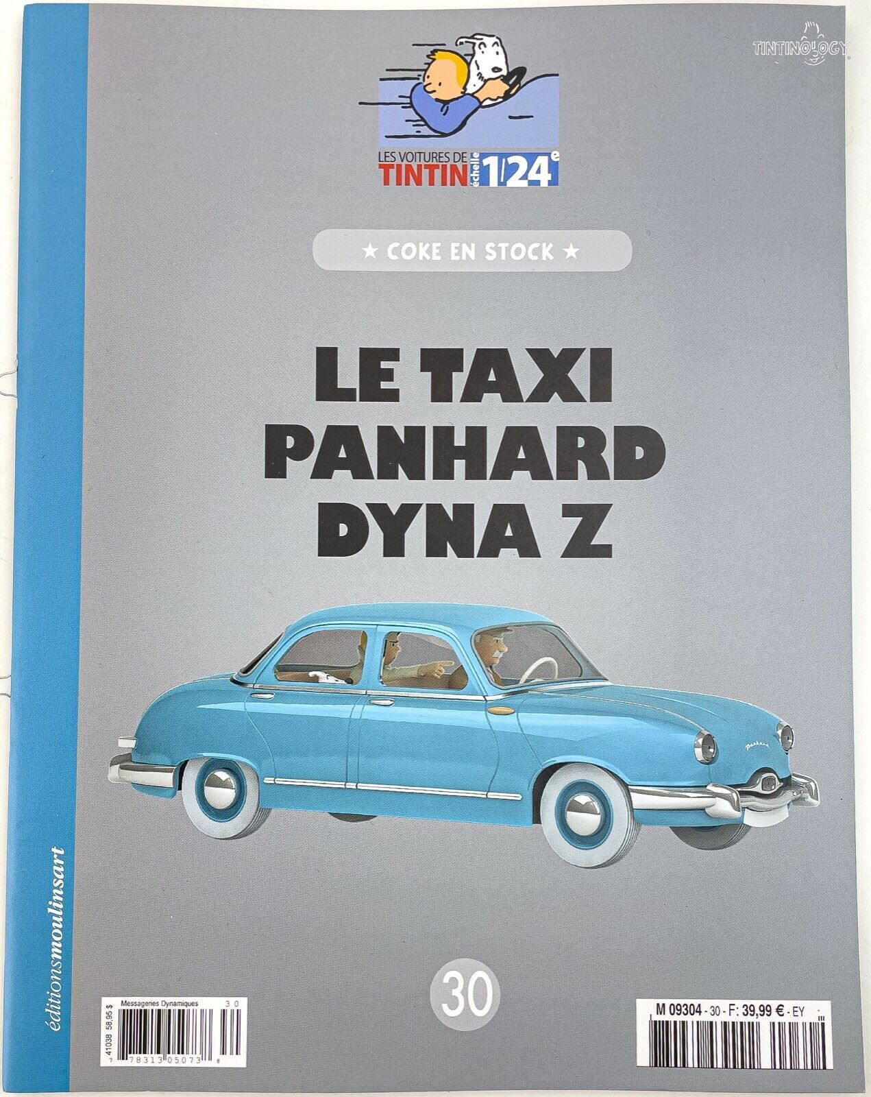 HACHETTE Tintin Car 1/24 #30 Panhard Dana Z: Red Sea Sharks Model Voiture Figure