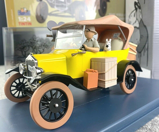 VOITURE TINTIN 1/24 29971 Ford Model T - Congo Hachette car #71 Figurine