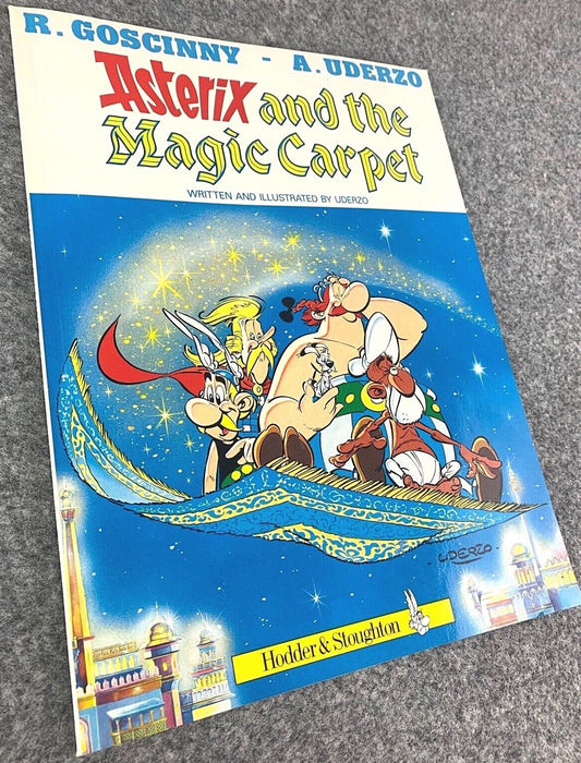 Asterix & the Magic Carpet - 1970/80s Hodder/Dargaud UK Edition Paperback Book Uderzo